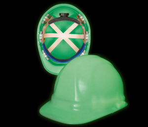 CASCO FOTOLUMINISCENTE con suspensión ratchet 6 ptas.